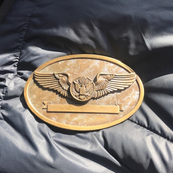Vintage Aviator's Wings Belt Buckle Collector's Series USAF Aircrew Member Brass - Picture 4 of 9